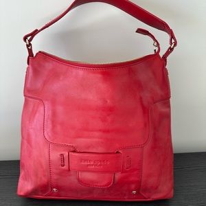 Great red leather Kate spade purse- perfect for Valentine’s Day!